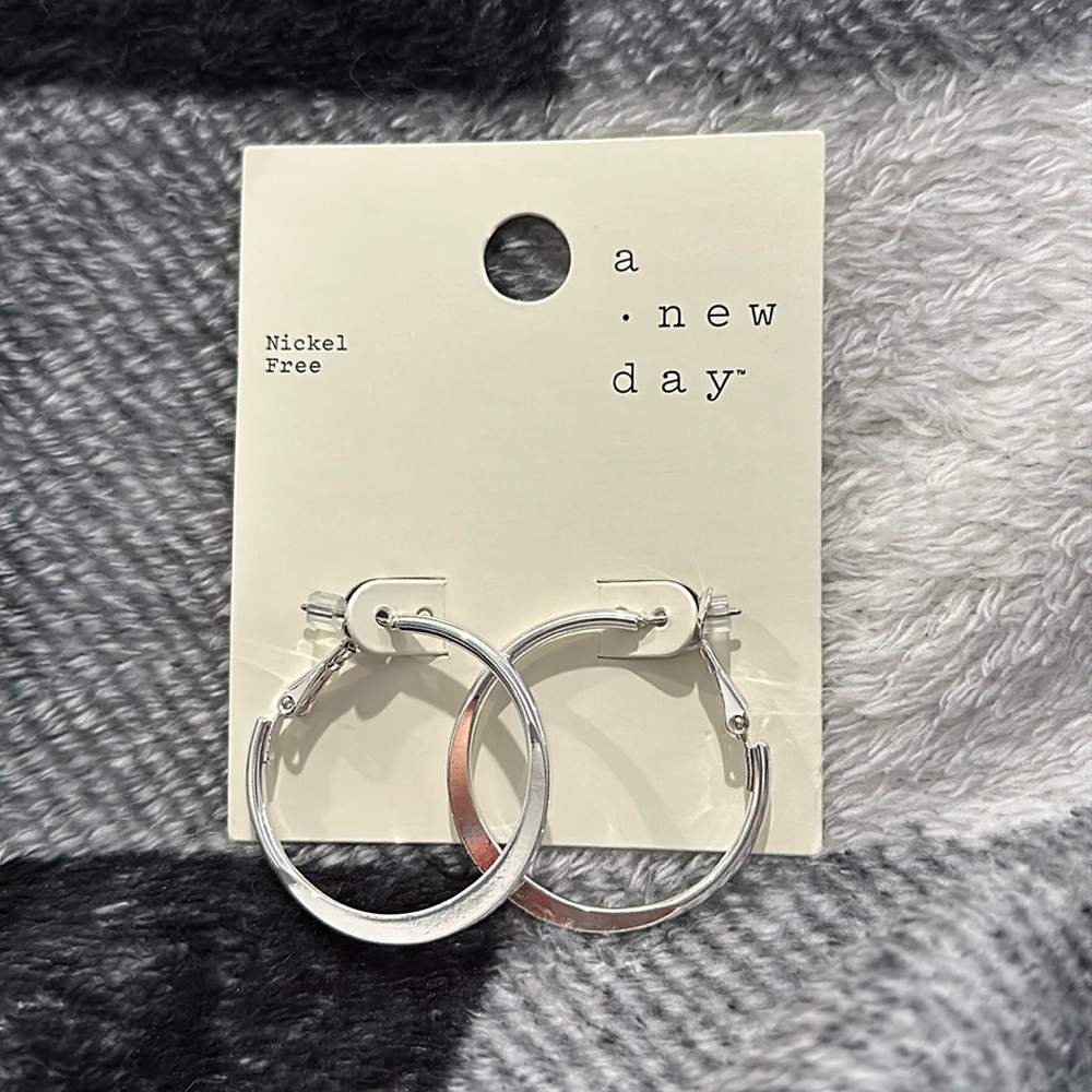 Silver hoops